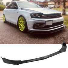 Schwarz Glänzend Spoilerschwert Frontspoiler Lippe Spoilerlippe Für VW Jetta 6