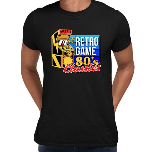 Game Classics Retro Game T-shirt 80's Collection Funny Gift Tee Top Xmas - Picture 7 of 27