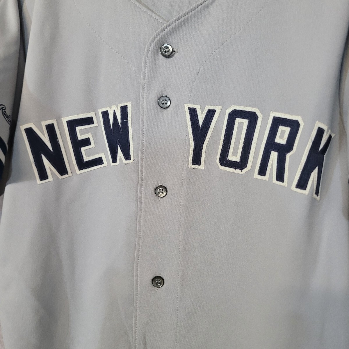 Rare Vintage 80s Rawlings MLB New York Yankees Gray Away Rare Vintage 80s Rawlings MLB New York Yankees Gray Away