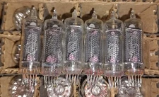 6 x Gazotron IN-16 Nixie Tubes
