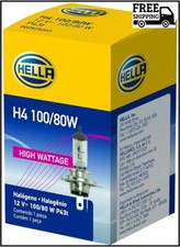 HELLA H4 100/80W High Wattage Bulb, 12V
