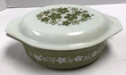Vintage PYREX Casserole Dish Spring Blossom Crazy Daisy Lid 1 1/2 QT 043
