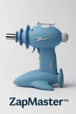 ZapTor™ Torch Gun – Retro Sci-Fi Blue Flame Lighter
