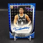 Dylan Harper 2025-26 Bowman Chrome RC Geometric Blue Refractor 11/150 Spurs TF1