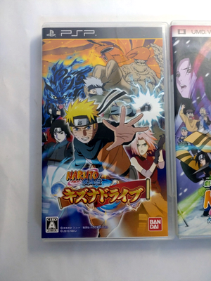 Naruto Shippuden Kizuna Drive PSP Game Movie Ninja Clash UMD Video