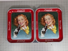 Vintage Original 1950s Coca Cola Metal Servin...