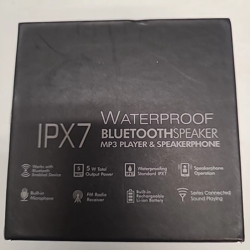 IPX7 Altavoz Bluetooth Impermeable con Ventosa, Azul Cielo Nuevo En La Caja  Foto 4 de 4