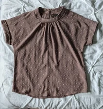 Swiss Dot Shein Blouse Size Small