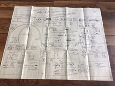 Bicycle MK IV Components & Accessories - Vintage Technical Drawing / Print
