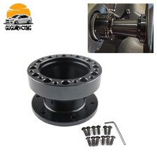 Universal 2 51mm Aluminum Steering Wheel Hub Adapter Spacer Boss Kit Black Universal 2 51mm Aluminum Steering Wheel Hub Adapter Spacer Boss Kit Black