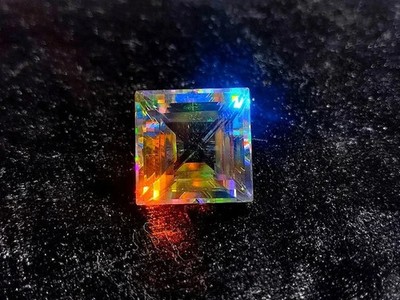 50 Ct+ Natural Mystic Topaz AAA Rainbow Color Square Shape Certified Gemstone