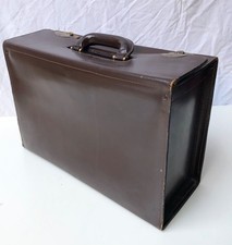 BORSA PILOTA in cuoio marrone CARTELLA porta documenti GRANDE - vintage uomo