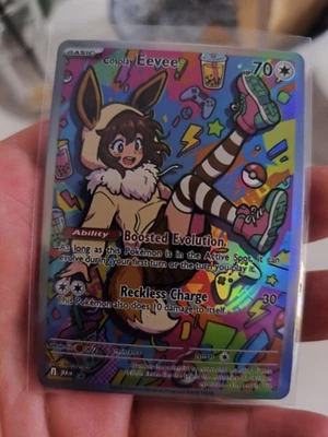 Pokemon CCG Trainer Evoli Cosplay CCG Karte In Top Zustand China CCG Card - Bild 1 von 2