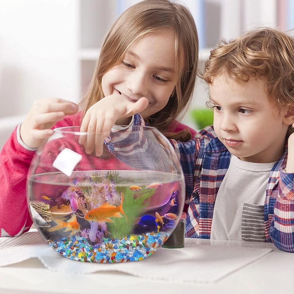 Keedolla Coloridos Guijarros de Vidrio Marino Transparente Acuario Grava Pecera Rocas Foto 4 de 4