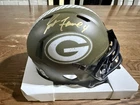 Brett Favre Signed Green Bay Packers Speed Salute to Service NFL Mini Helmet