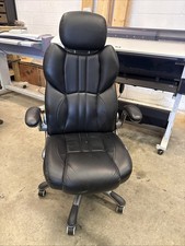 Ergonomic Office Black Padded Chair, Adjustable Height