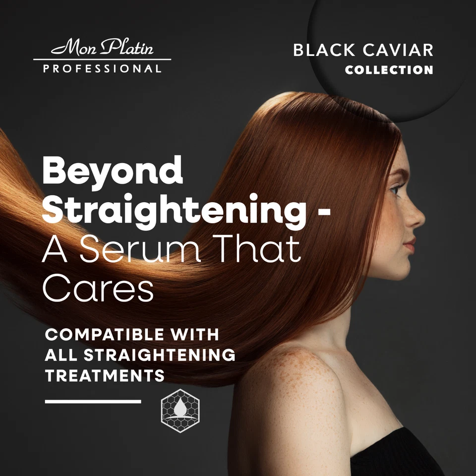 Suero reparador capilar Mon Platin Black Caviar 3,4 oz - para cabello alisado y liso Foto 4 de 4
