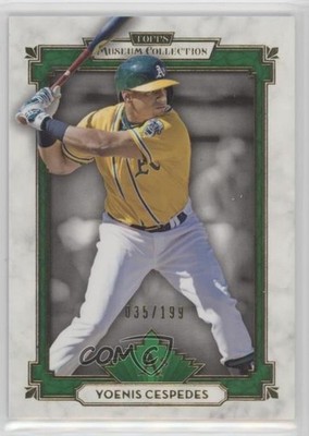 2014 Topps Museum Collection Green 35/199 Yoenis Cespedes #27 yf0