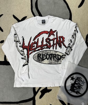 HELLSTAR Records White Long Sleeve T-Shirt [Capsule 10]