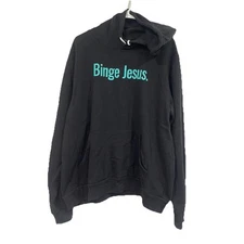 NEW The Chosen Binge Jesus Hoodie XL Black Christian TV Christ NWOT