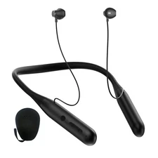 Wireless Bluetooth Neckband Headphones 100 Hours Long Playtime around the Neck