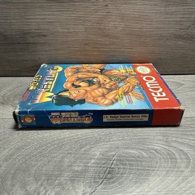 Tecmo World Wrestling Nintendo NES con caja + espuma probada funcionando