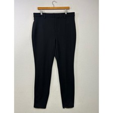 Professional Lands' End Womens 16 Black Starfish Slim Leg Ponte Ankle Zip Pants