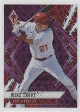 2021 Panini Chronicles Phoenix Purple Velocity Mike Trout #19 17w0