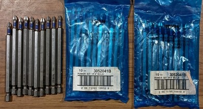 (30) Irwin 1P 4'' #1  Phillips PH1 Screw Power Bits 3052041B Lot of 30