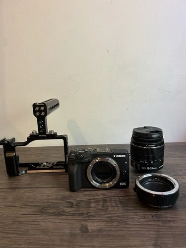 Canon EOS M3 Mirrorless Camera With 18-55mm Lens & Mount