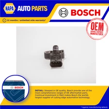 MAP Sensor fits VAUXHALL CORSAVAN E 1.2 14 to 19 B12XEL Manifold Pressure Bosch