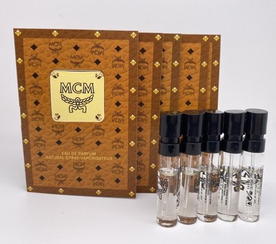 5 x  MCM Signature Eau de Parfum EDP Perfume Sample .05 oz / 1.5ml