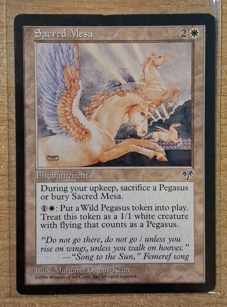 1996 MAGIC THE GATHERING MIRAGE SACRED MESA TD25 
