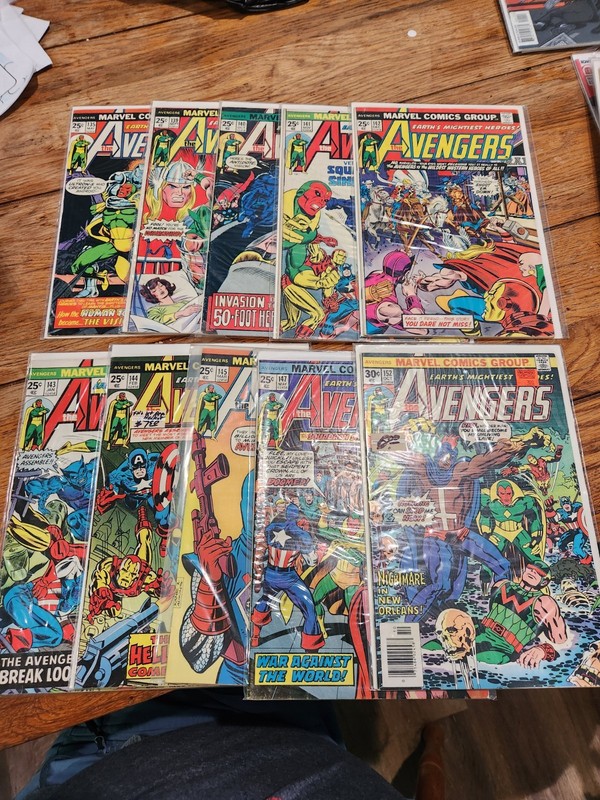 Avengers 135-152 Lot Of 10 1st Hellcat Origin Of Vision 1st Black Talon Marvel