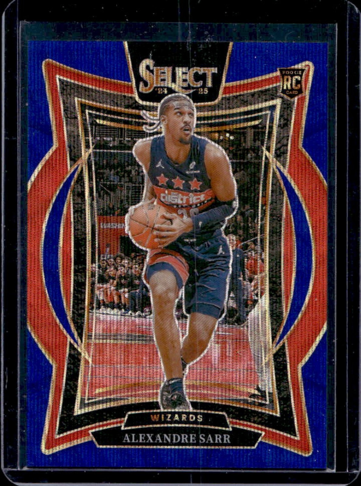 2024-25 Panini Select Alexandre Sarr Concourse RC Blue Wave Prizm #/75 Wizards