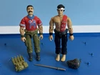 1985 Vintage Hasbro Gijoe Bazooka & Quick Kick Action Figure Lot