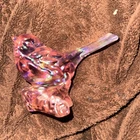Fenton Art Glass Iridescent Pink Sparrow Bird Figurine