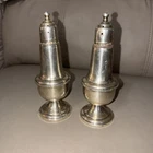 Reed & Barton Vintage Sterling Silver Weighted Reinforced Salt Pepper Shakers.