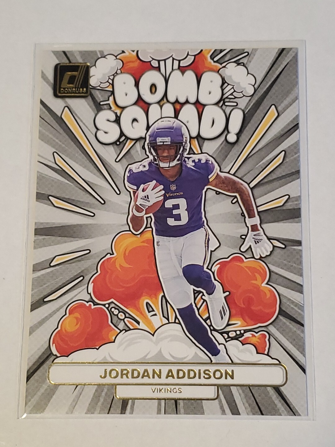 Jordan Addison 2023 Donruss Bomb Squad! Rookie #BS-13 Minnesota Vikings