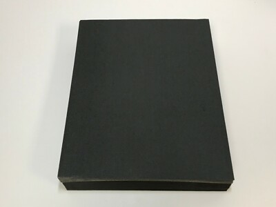 Two Pocket Portfolio, Embossed Leatherette Paper, Black, 25 Count (UNV56616)