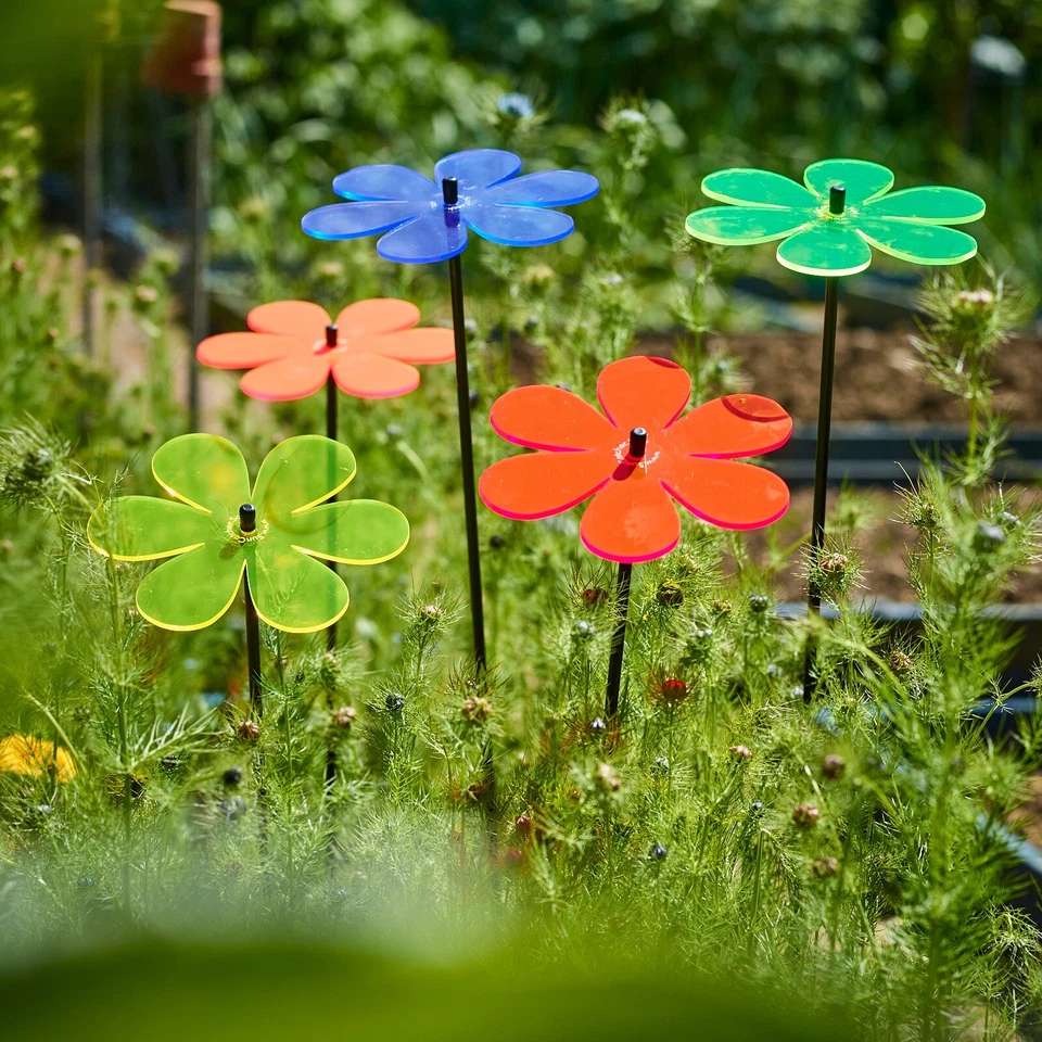 SunCatcher Garden Decor Daisy 5 x Large Garden Stakes 75cm/29.5'' Great Gift - Image 3 of 4