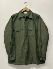 NOS OG107 Fatigue Shirt, Size 15 1/2 x 33, Dated 1971, US Army, V-65
