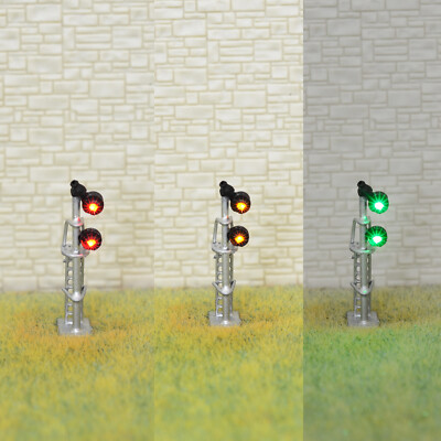 1 x N scale searchlight block signal model train 3 color SMD LEDs R/G/Y #SSNDS