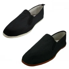 MEN'S KUNG FU COTTON MARTIAL ART BRUCE LEE SHOES BLACK.