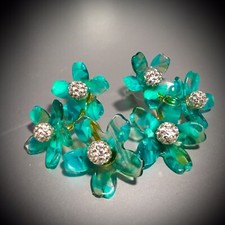 NWT LELE SADOUGHI GARDEN BOUQUET BUTTON EARRINGS APPROX 1.5 DROP