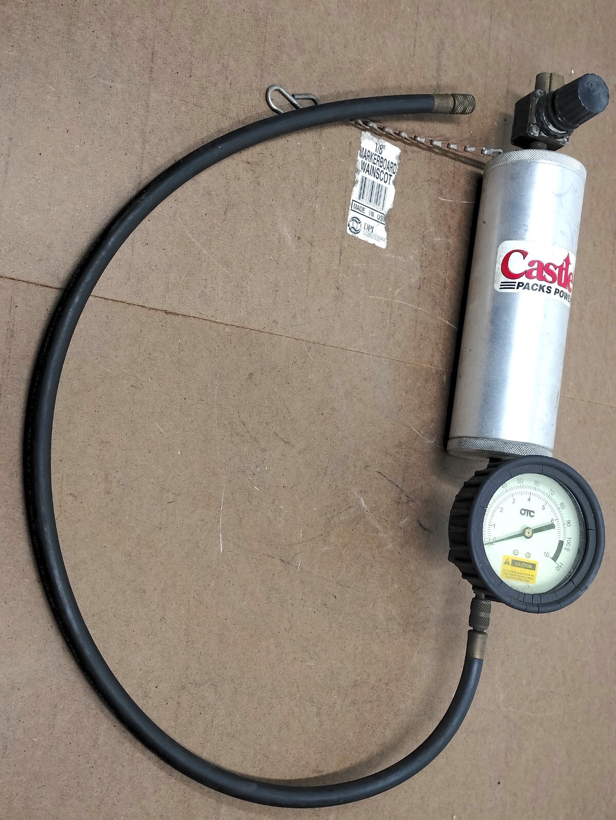 OTC Castle Fuel Injector Cleaner - Gauge & Canister
