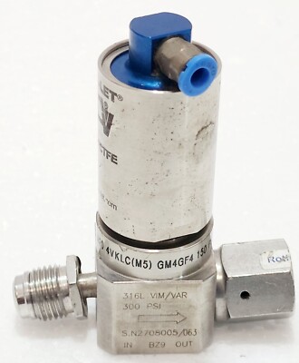 Ham-Let Hm20-4vklc (M5) Gm4gf4 150 Psi Pneumatisches Ventil - Menge 3