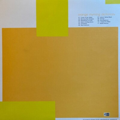 Jets To Brazil / Orange Rhyming Dictionary 1998 US ORIGINAL 2LP