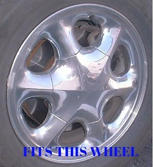 FOR 1995-1999 OLDSMOBILE AURORA 16" 6 SPOKE WHEEL HUB CHROME CENTER CAPS SET NEW - Image 3 of 4