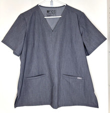FIGS Graphite Gray Women's Large L Scrub Top FW1100 Casma PO 1535 3 pocket